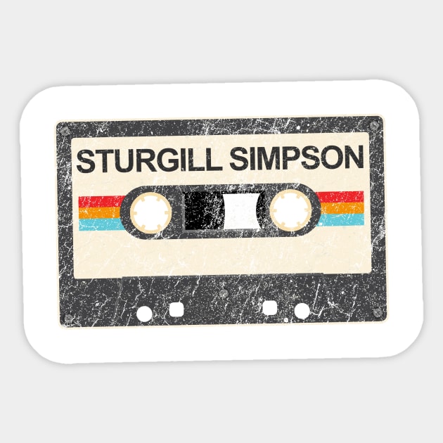 Sturgill Simpson Sticker by kurniamarga.artisticcolorful